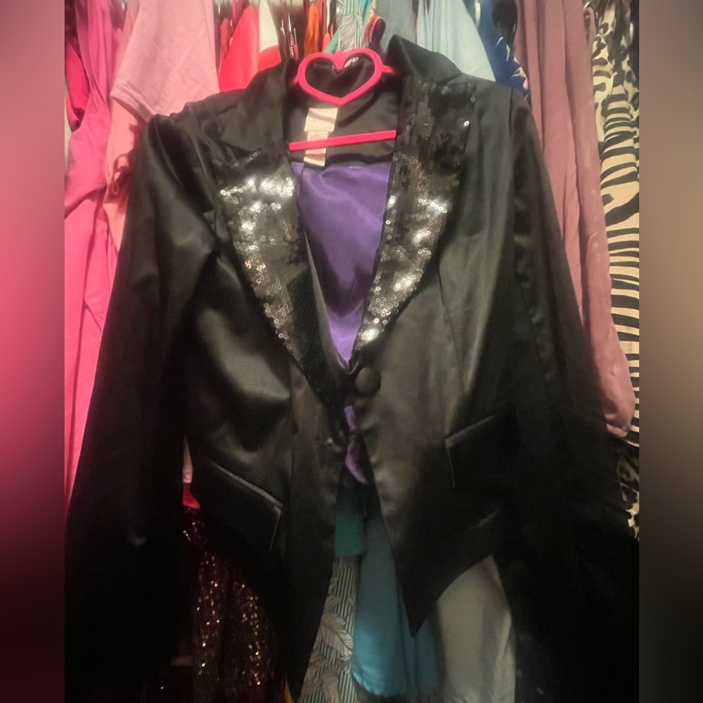 NWOT Candies black sequin magicians jacket